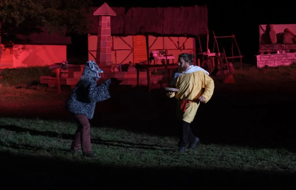 Légende du loup et du libouli tarte au maroille dans le spectacle récits oubliés à ferfay